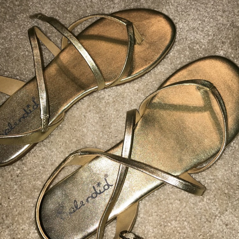 Gold Gladiator Sandals